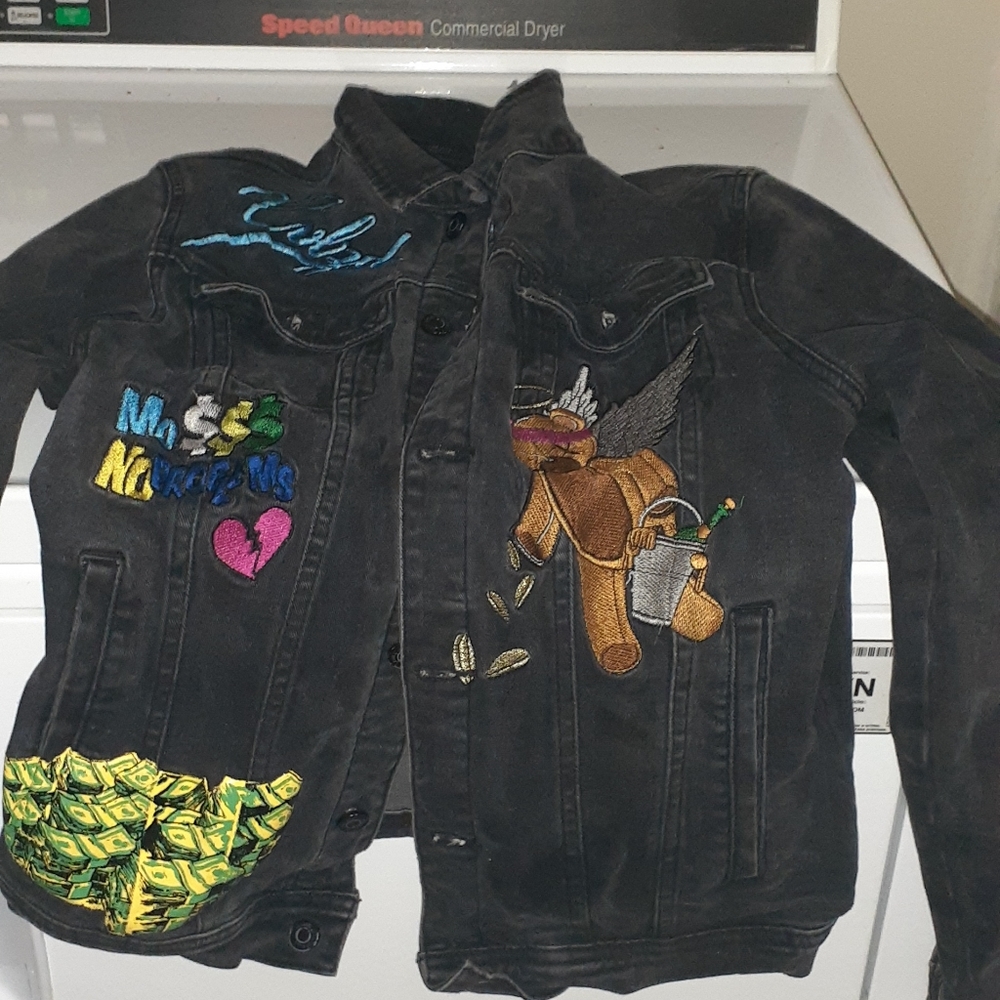 Civilized Black Jean Jacket - Small